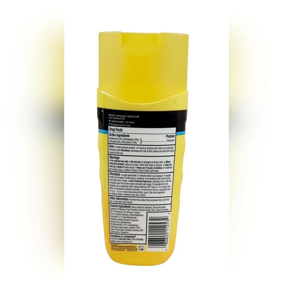 Neutrogena Beach Defense Water + Sun Protection Sunscreen Lotion Broad Spectrum